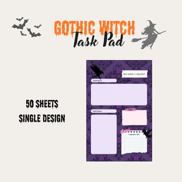 Gothic Witch Task List Notepad
