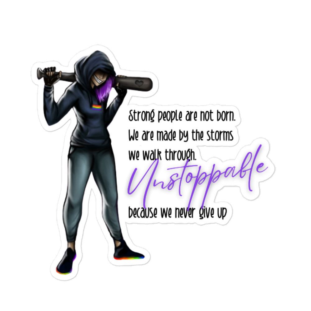 Unstoppable Sticker – Inked in Gray Press