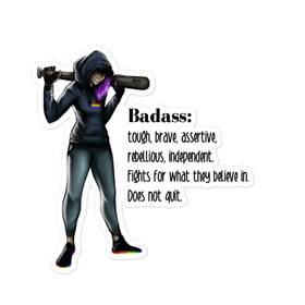Badass Sticker