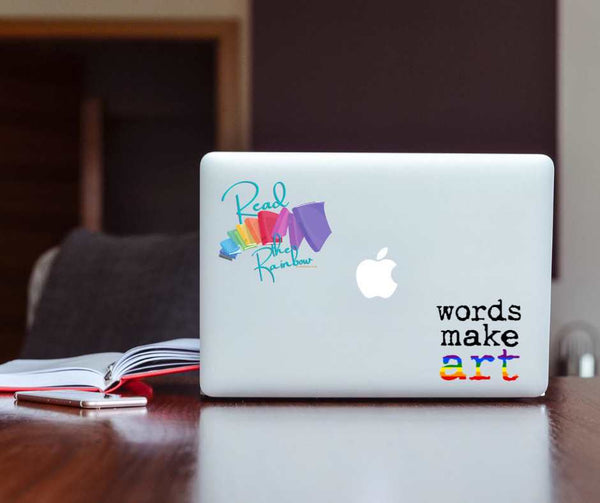 Words Make Art Sticker - Pride