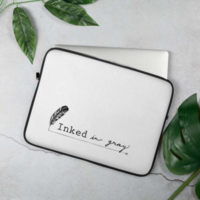 Inked in Gray Laptop Sleeve  25.00