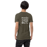 Words Make Art T-shirt - White  26.50