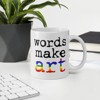 Words Make Art Mug - Pride  11.00