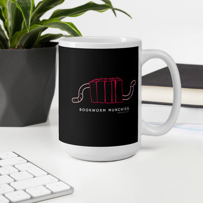 Bookworm Munchies Mug - Pink  11.00