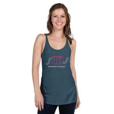 Bookworm Munchies Racerback Tank - Pink  22.50