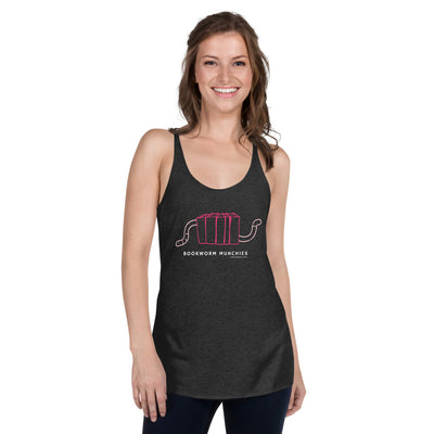 Bookworm Munchies Racerback Tank - Pink  22.50