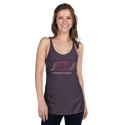 Bookworm Munchies Racerback Tank - Pink  22.50