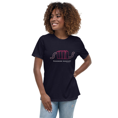 Bookworm Munchies T-shirt Pink  21.00